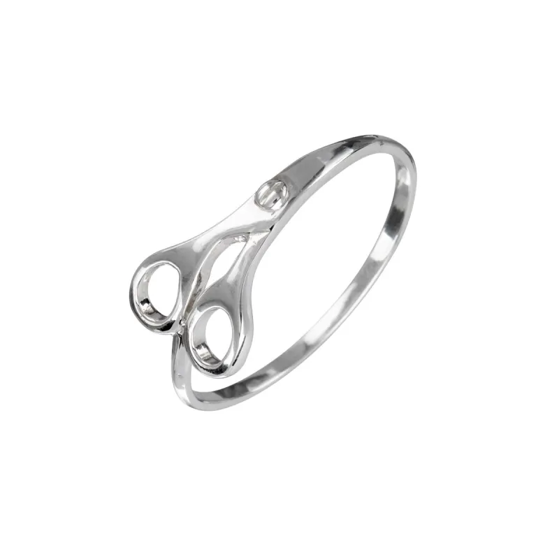 Sterling Silver Wrapped Scissor Ring sold by Zulily