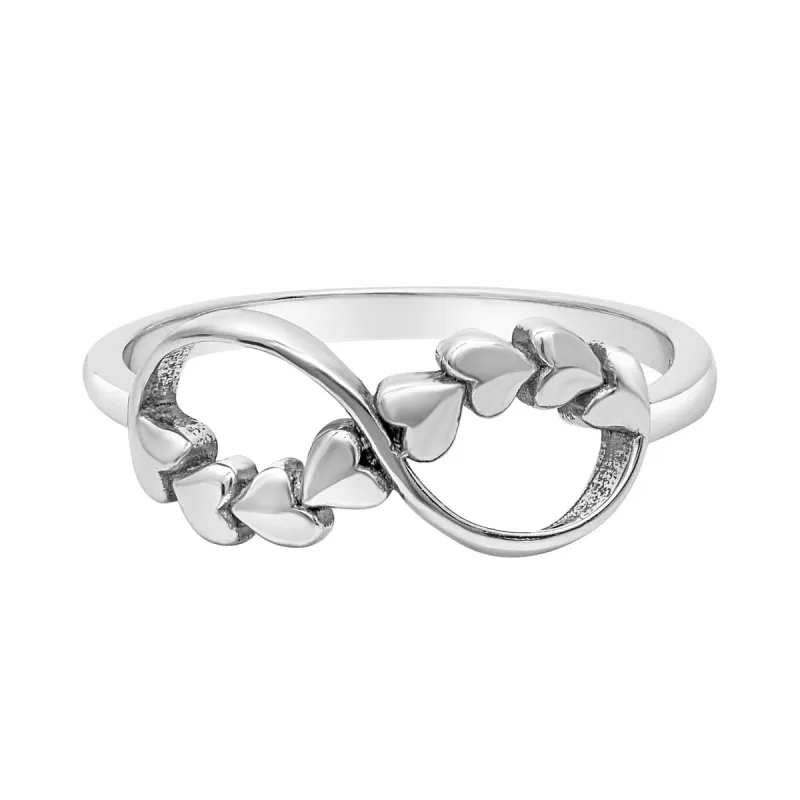 Sterling Silver Infinity Heart Ring sold by Zulily