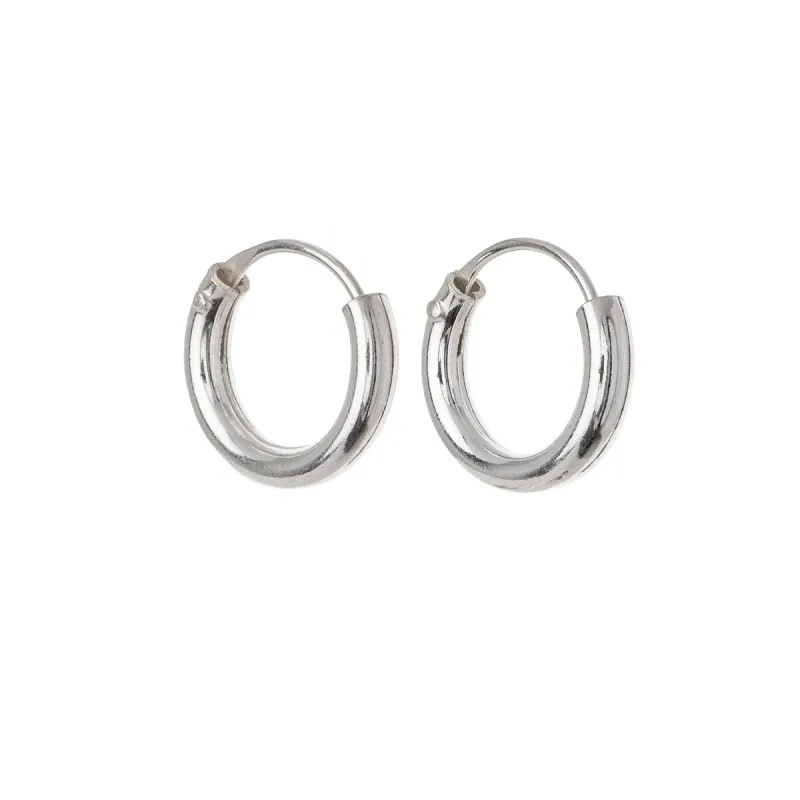 Sterling Silver Dainty Huggie Hoop Earrings sold by Zulily