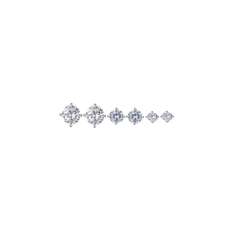 Set of 3 Sterling Silver Stud Set with Crystals from Swarovski sold by Zulily