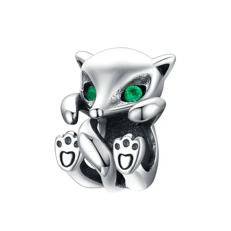 Green Cubic Zirconia & Sterling Silver Bear Charm sold by Zulily