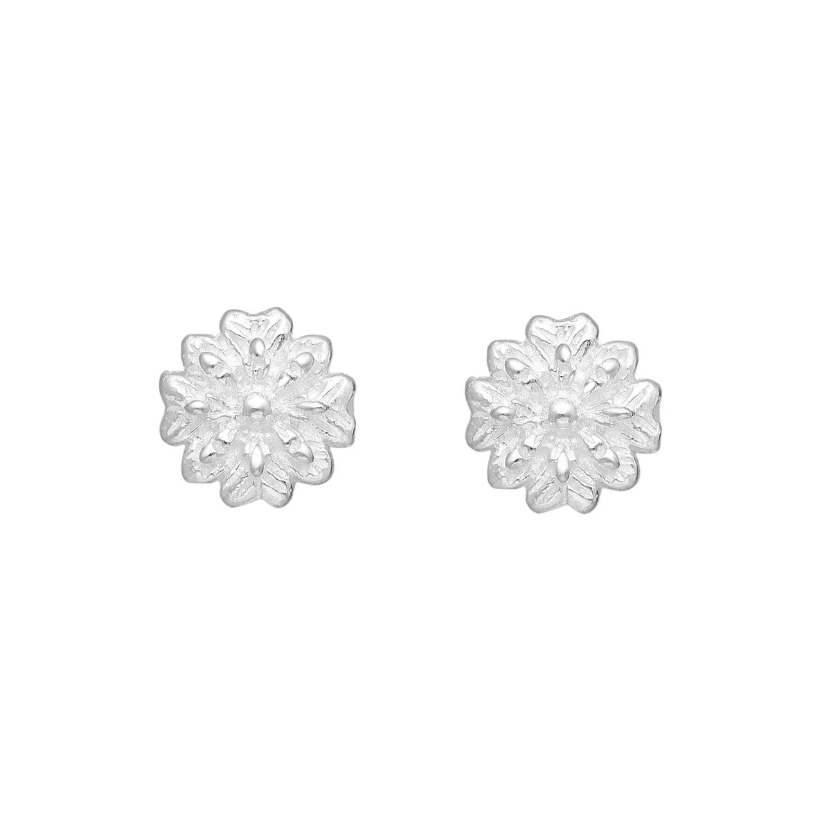 Sterling Silver Flower Stud Earrings sold by Zulily