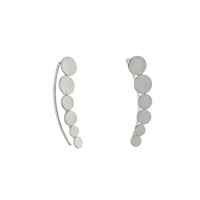 Sterling Silver Multi-circle Threader Earrings sold by Zulily
