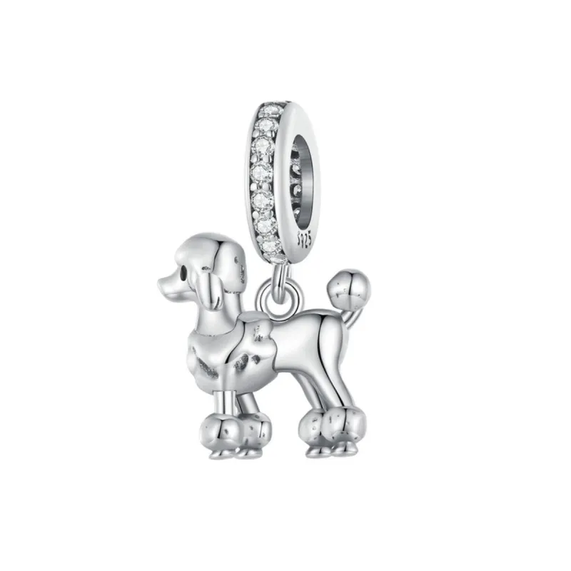Cubic Zirconia & Sterling Silver Poodle Charm sold by Zulily