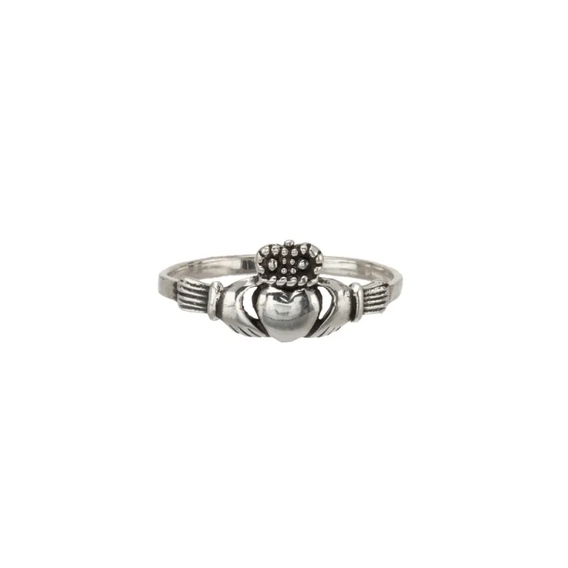 Sterling Silver Claddagh Heart Crown Ring made by Zulily