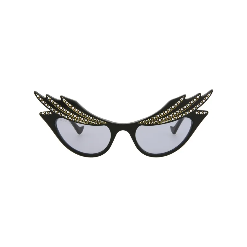 Cat Eye-Frame Acetate Sunglasses - Black - One Size sold by Zulily