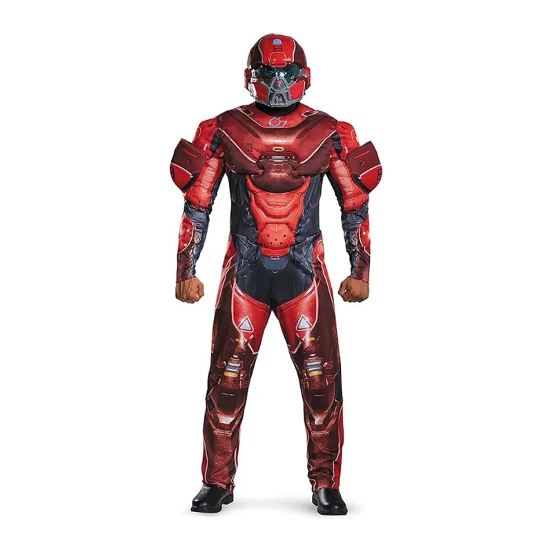 Disguise Men's Halo Red Spartan Muscle Costume XXL sold by Zulily