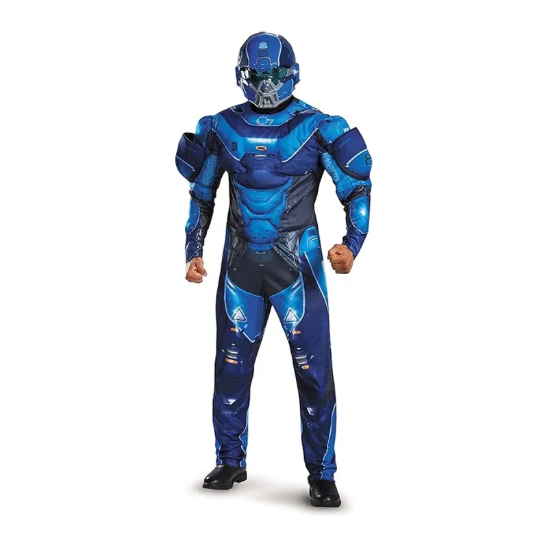 Disguise Men's Halo Blue Spartan Muscle Costume XXL sold by Zulily