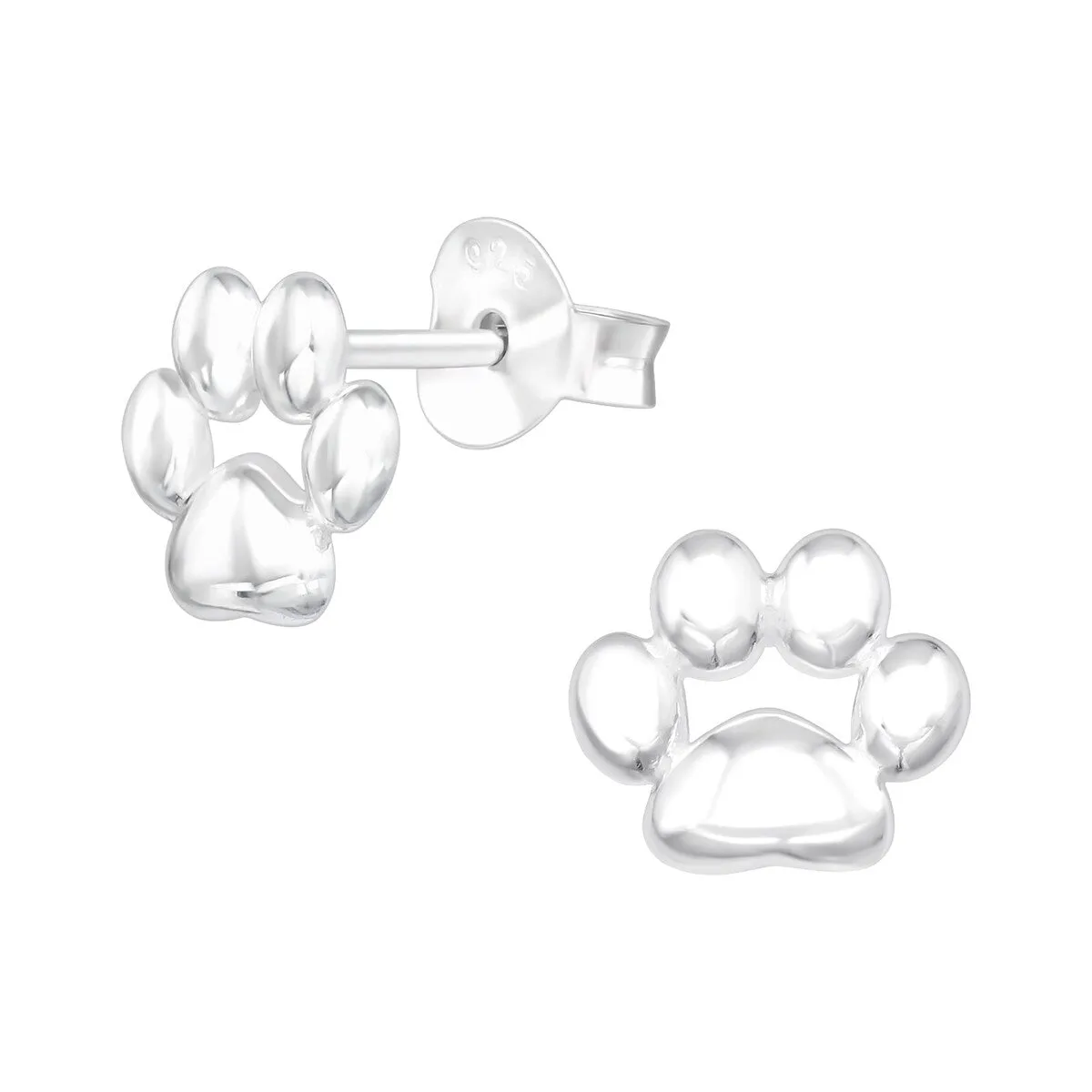 Sterling Silver Mini Paw Stud Earrings sold by Zulily