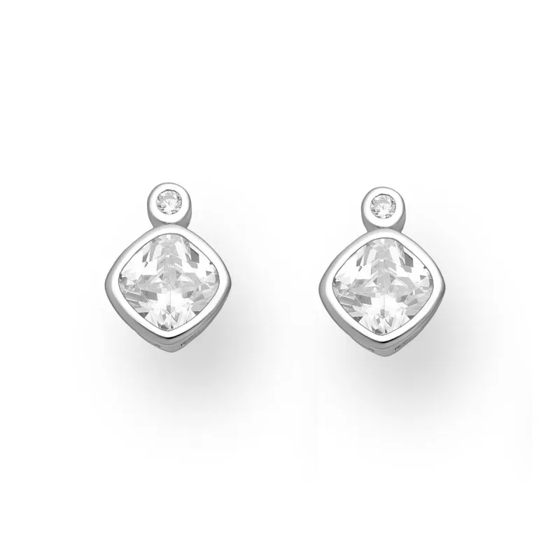 Sterling Silver Cubic Zirconia Stud Earrings sold by Zulily