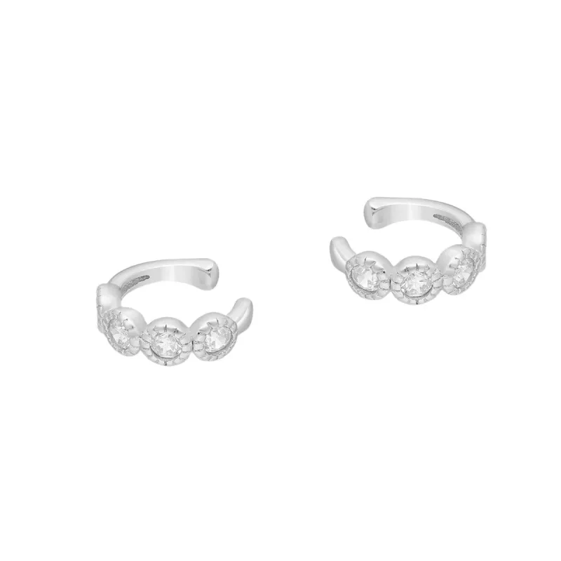 Sterling Silver Cubic Zirconia Ear Cuffs sold by Zulily