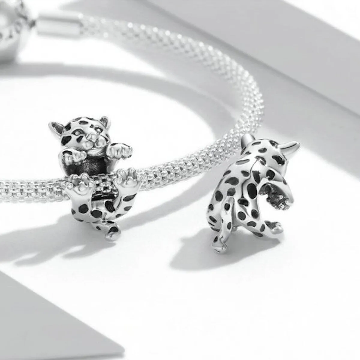 Sterling Silver Hanging Cheetah Bracelet Charm sold by Zulily product image thumbnail 2