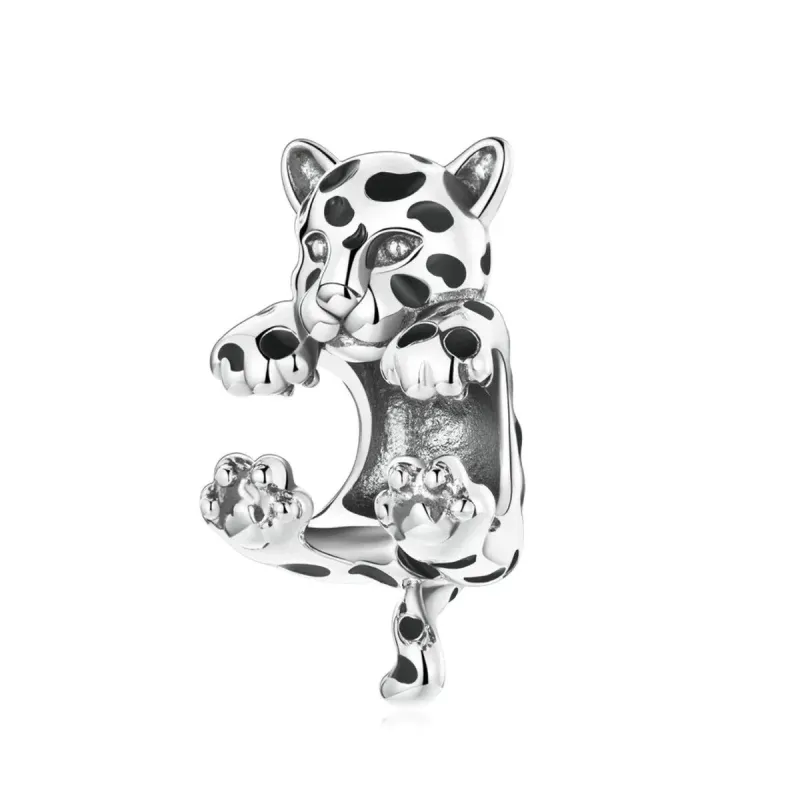 Sterling Silver Hanging Cheetah Bracelet Charm sold by Zulily