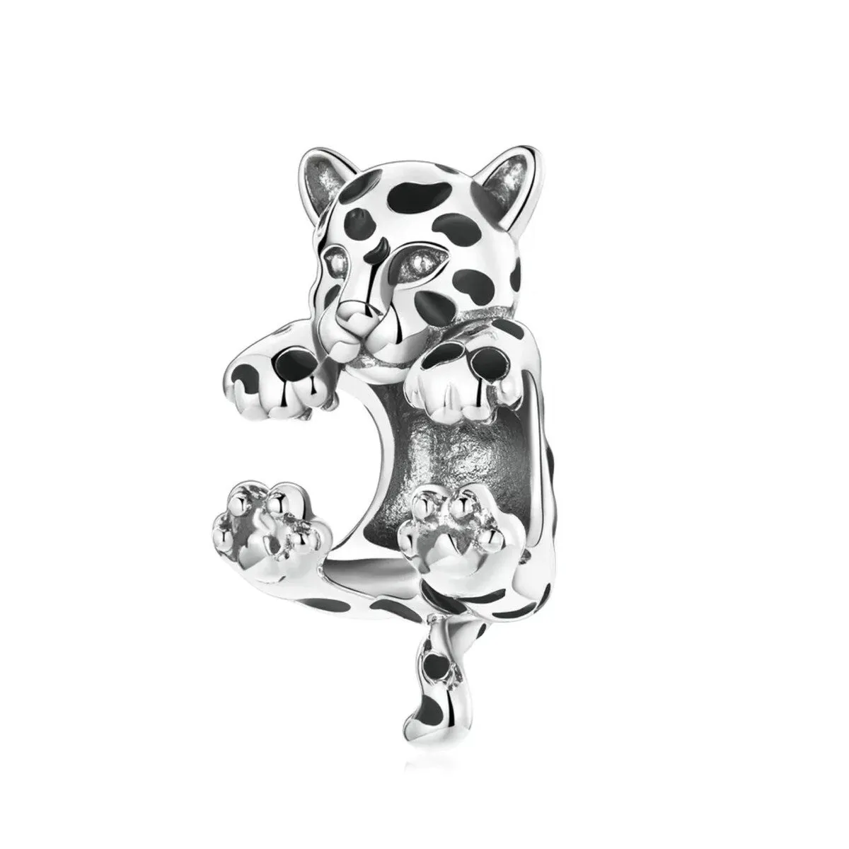 Sterling Silver Hanging Cheetah Bracelet Charm sold by Zulily