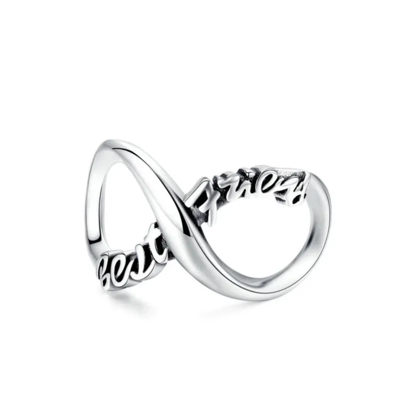 Sterling Silver 'Best Friend' Forever Ribbon Charm sold by Zulily