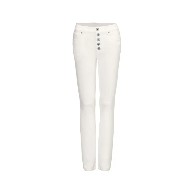 cabi White Button Fly Straight Leg Jean sold by Zulily