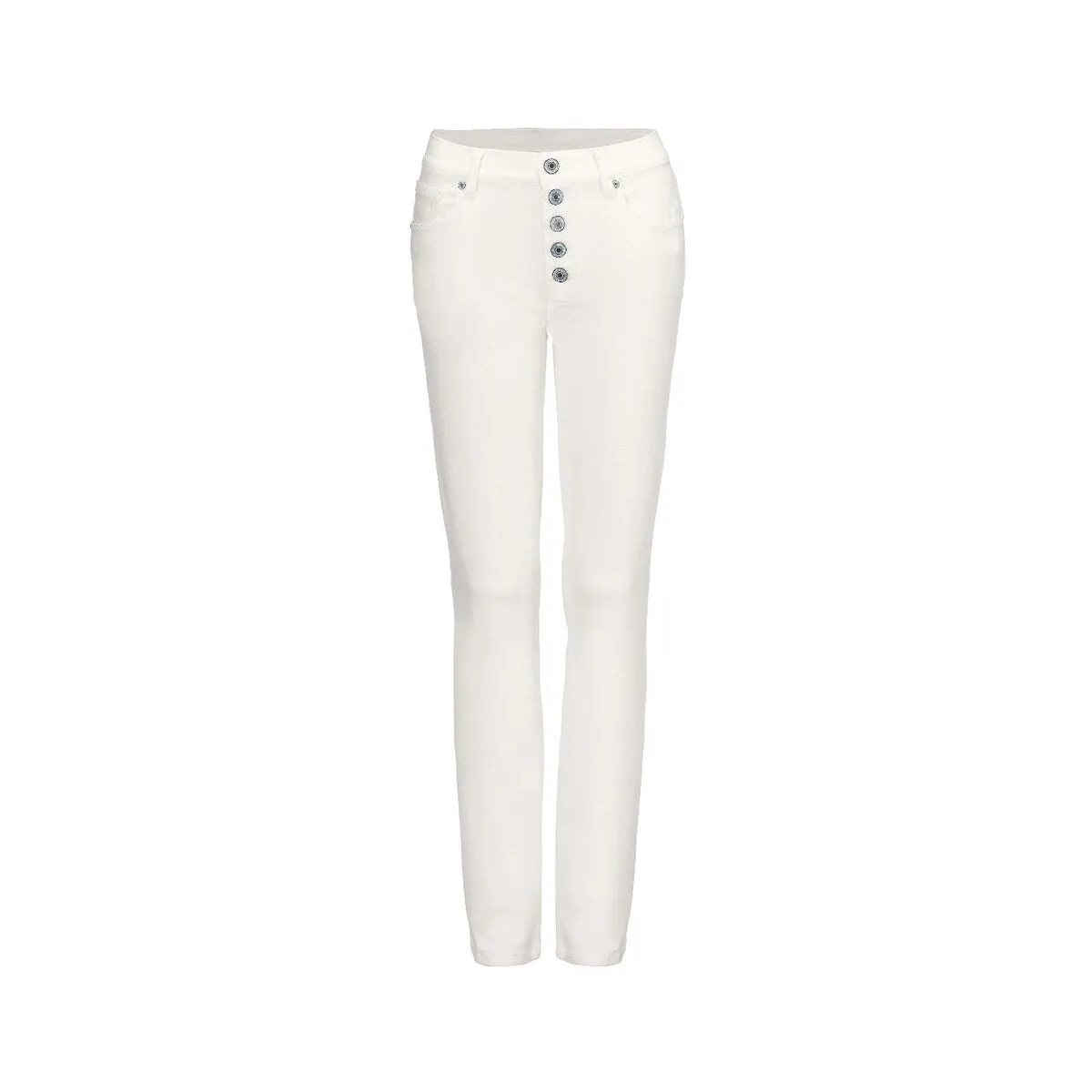 cabi White Button Fly Straight Leg Jean sold by Zulily