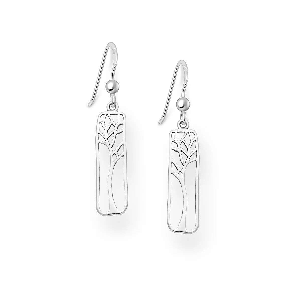 Sterling Silver Openwork Branch Drop Earrings sold by Zulily