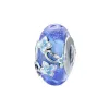 Sterling Silver Blue Mix Floral Detail Bracelet Charm sold by Zulily