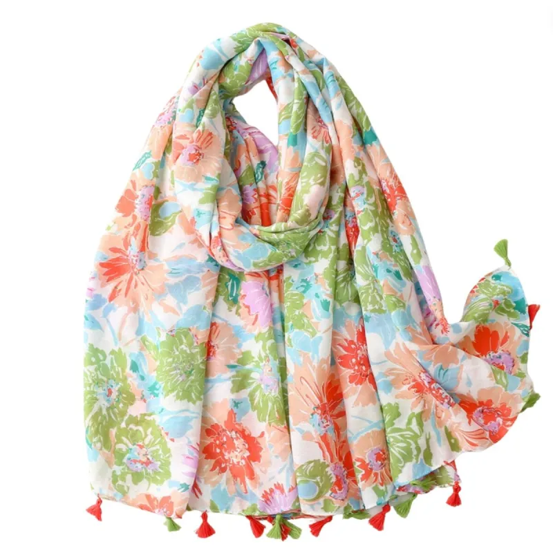 Pastel Floral Summer Scarf sold by Zulily