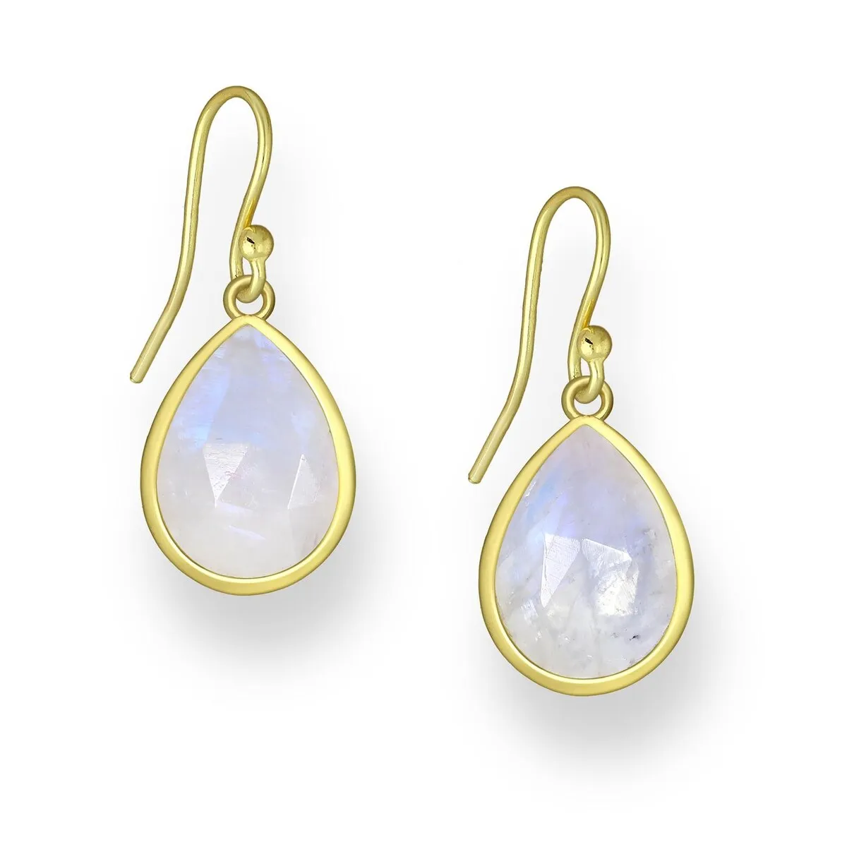 18K Goldtone Plated Sterling Silver Rainbow Moonstone Teardrop Drop Earrings- AG Sterling sold by Zulily