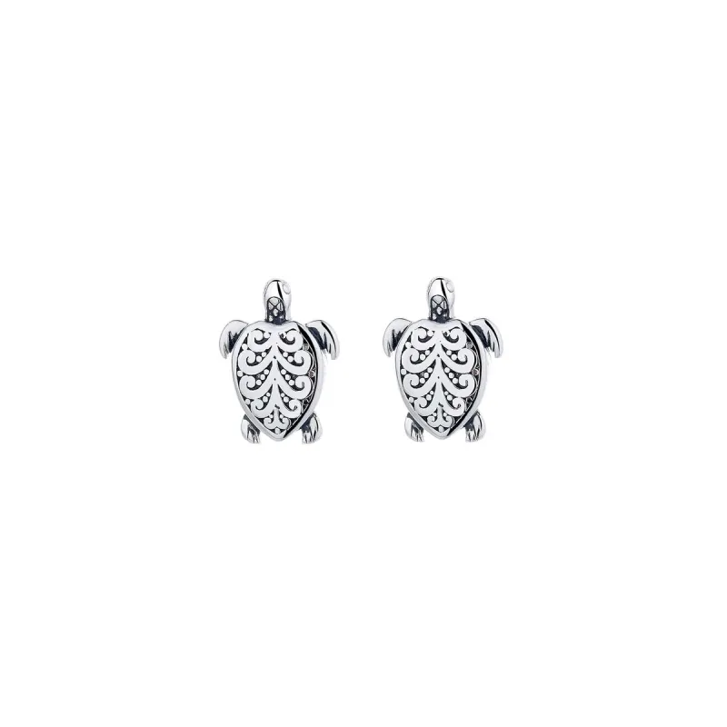 Sterling Silver Artisan Turtle Earrings sold by Zulily