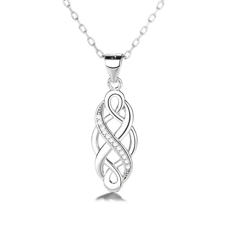 Sterling Silver Celtic Pendant Necklace with crystals from Swarovski sold by Zulily