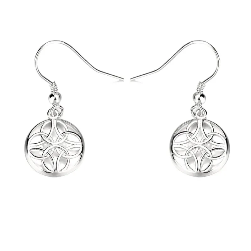 Sterling Silver Celtic Hook Earrings - 26mm L x 12mm W sold by Zulily