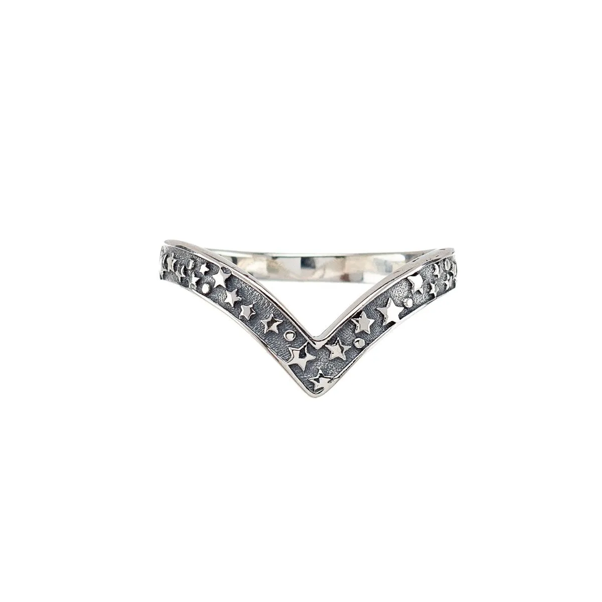 Sterling Silver Celestial V-Shape Ring sold by Zulily