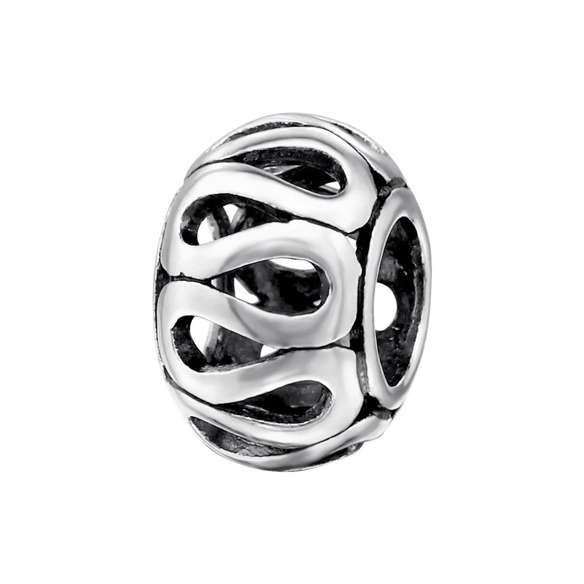 Sterling Silver Squiggled Bracelet Charm sold by Zulily