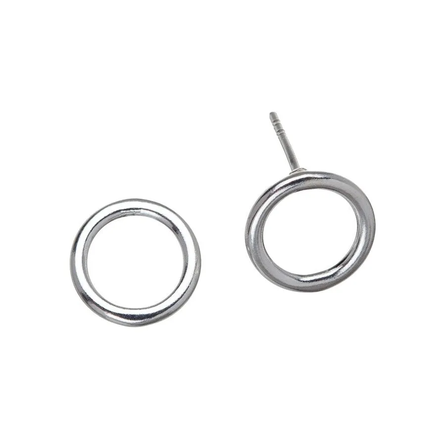 Sterling Silver Open Circle Stud Earrings sold by Zulily