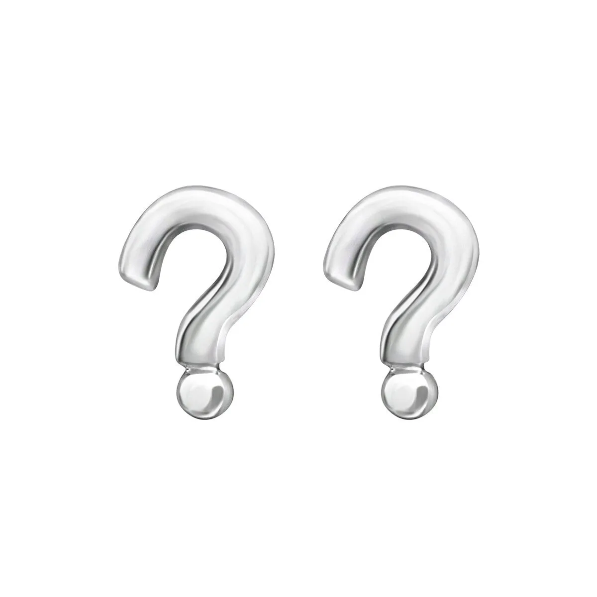 Sterling Silver Question Mark Stud Earrings sold by Zulily