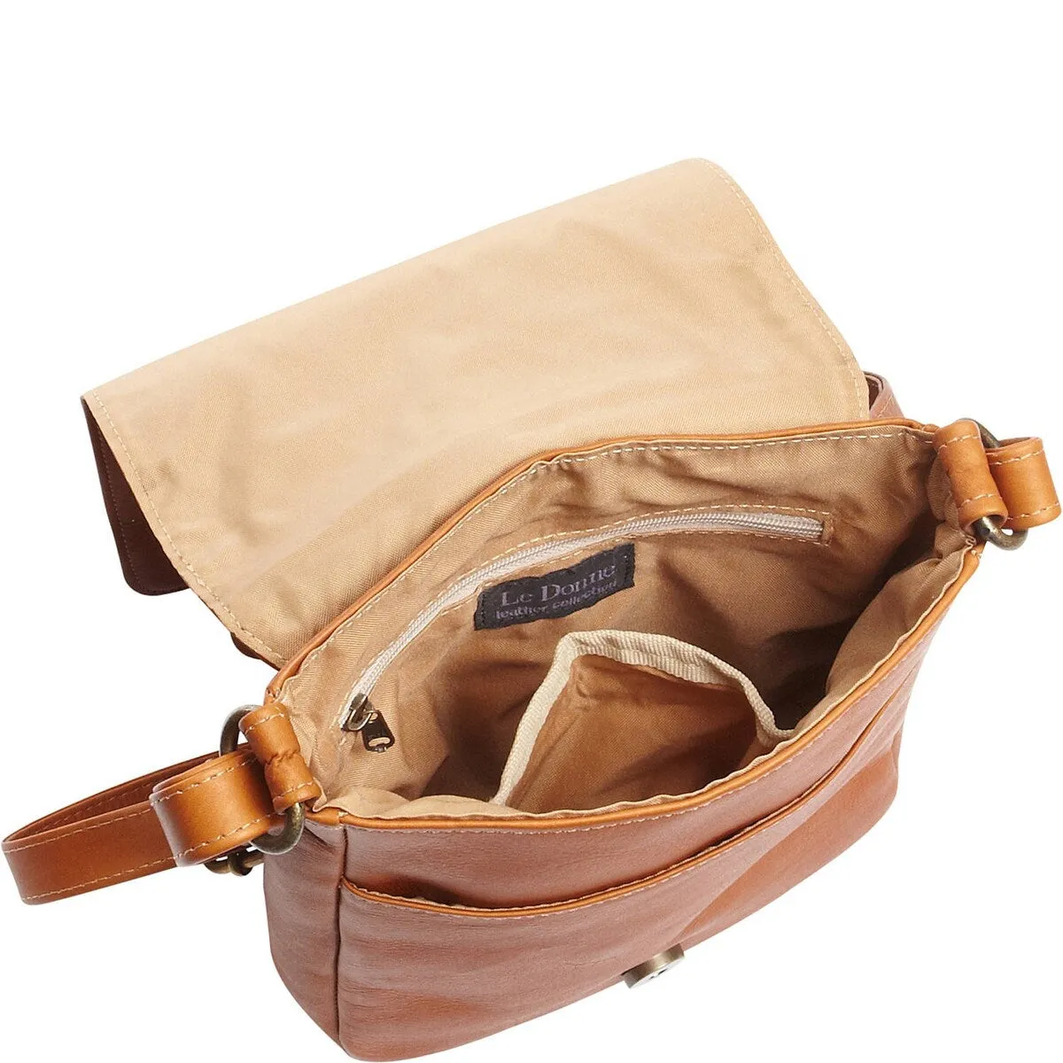 Le Donne Leather Capella Flapover sold by Zulily product image thumbnail 3