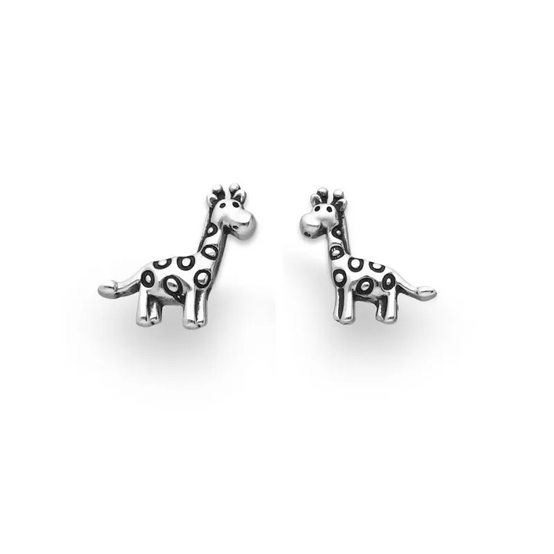 Sterling Silver Cute Giraffe Stud Earrings sold by Zulily