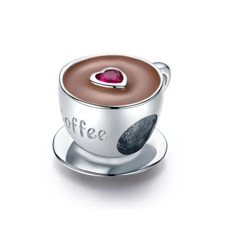 Sterling Silver Coffee Lover Charm sold by Zulily