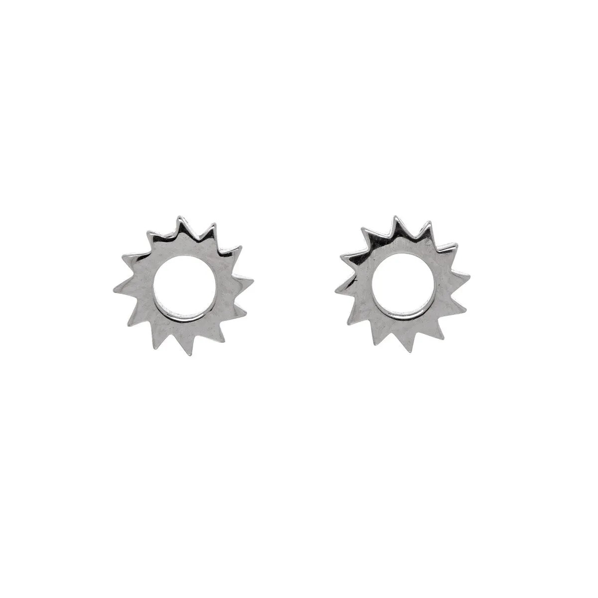 Sterling Silver Open Sun Star Earrings sold by Zulily