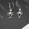 Silvertone Octopus Hoop Earrings sold by Zulily