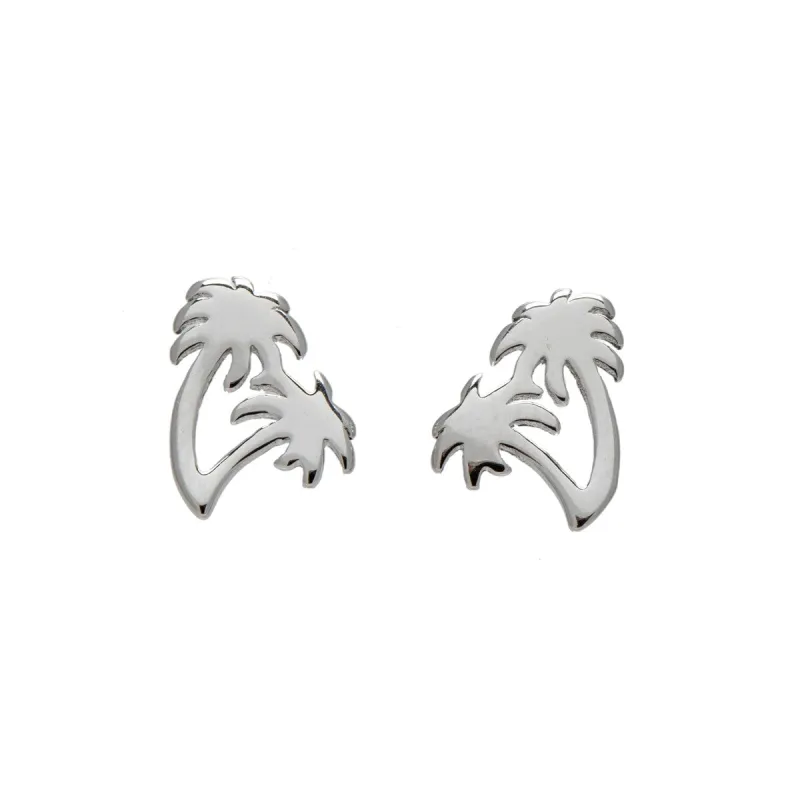 Sterling Silver Palm Trees Stud Earrings sold by Zulily