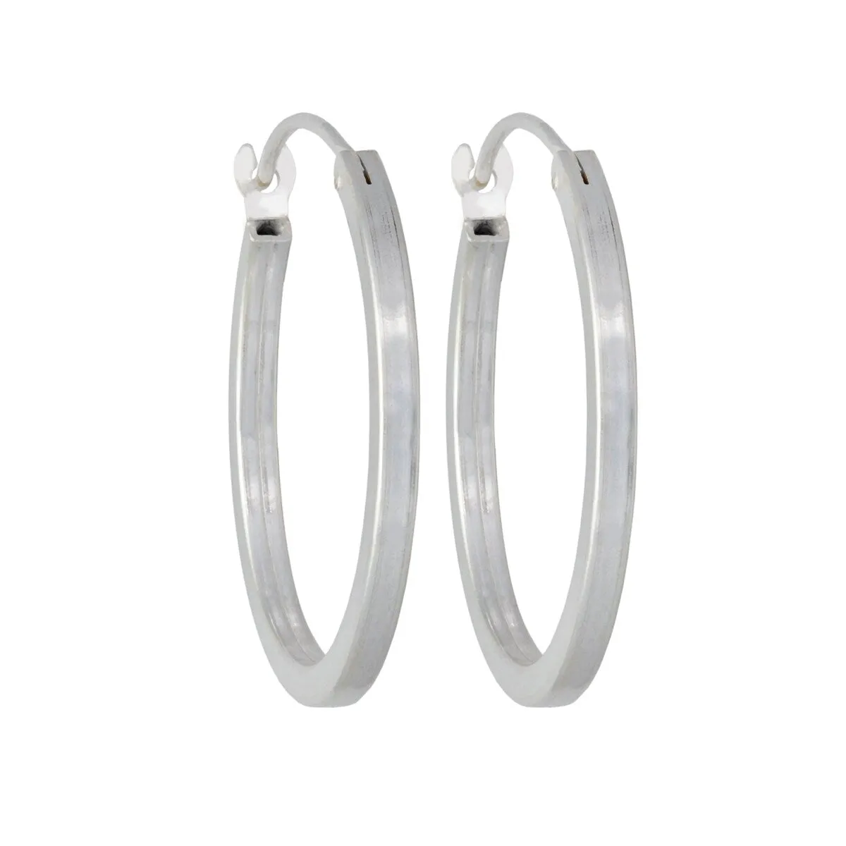 Sterling Silver Hoop Earrings (2x25mm) sold by Zulily