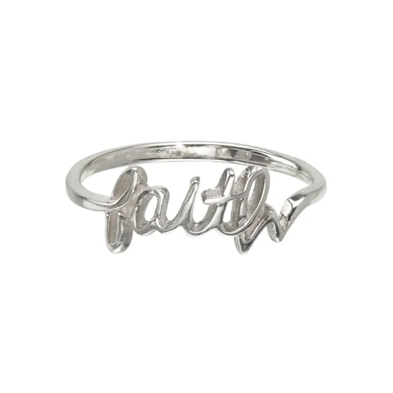 Sterling Silver Faith Ring sold by Zulily