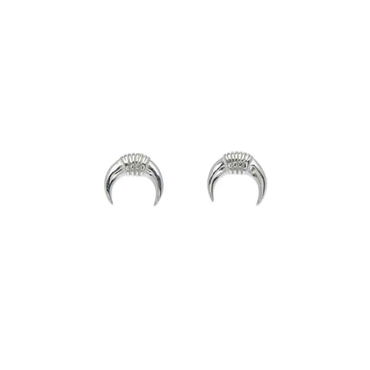 Sterling Silver Wrapped Crescent Moon Stud Earrings sold by Zulily