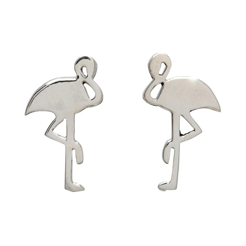 Sterling Silver Flamingo Stud Earrings sold by Zulily