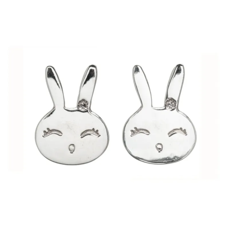 Sterling Silver Cute Bunny Stud Earrings sold by Zulily