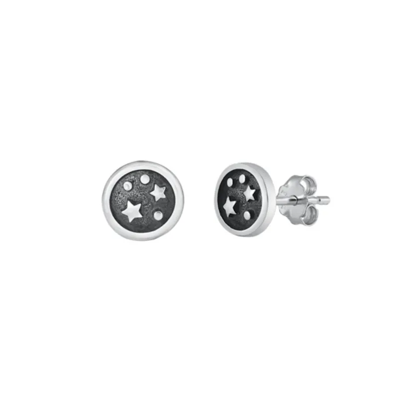 Sterling Silver Galaxy Stud Earrings sold by Zulily