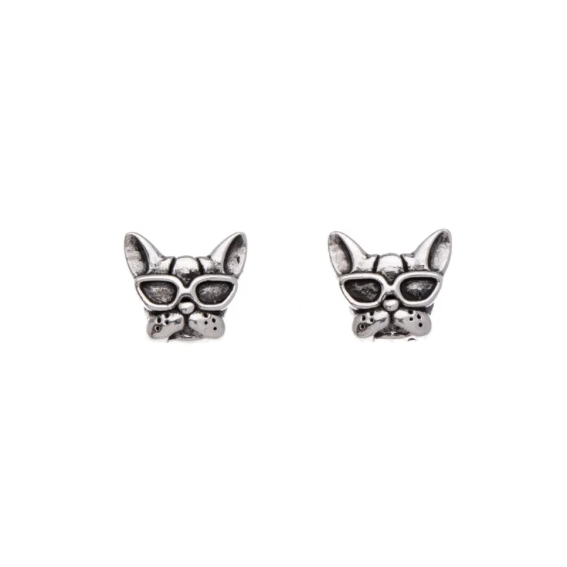 Sterling Silver Cool Dog Stud Earrings sold by Zulily