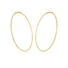 Sterling Silver 24k Gold-Plated Hoop Earrings (121023-26) sold by Zulily