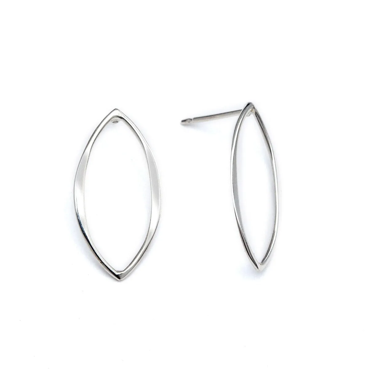 Sterling Silver Open Marquis Stud Earrings sold by Zulily
