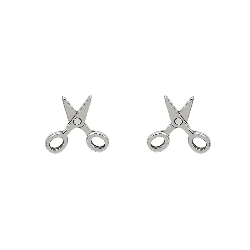 Sterling Silver Scissor Stud Earrings sold by Zulily