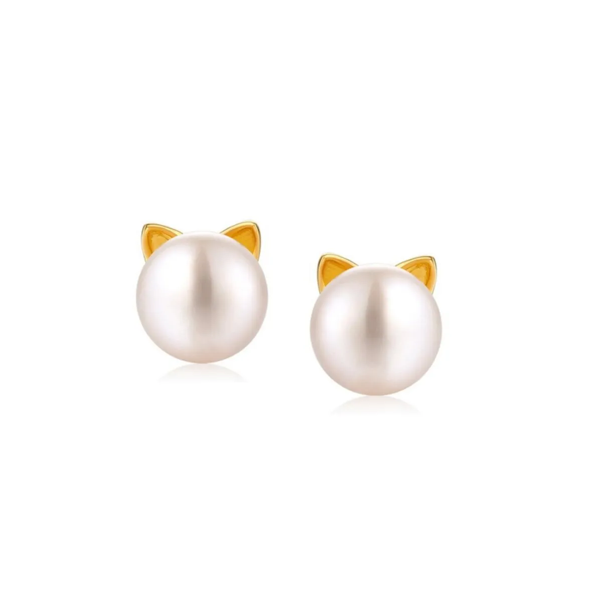 White Freshwater Pearl & 18k Gold-Plated Ear Stud Earrings sold by Zulily