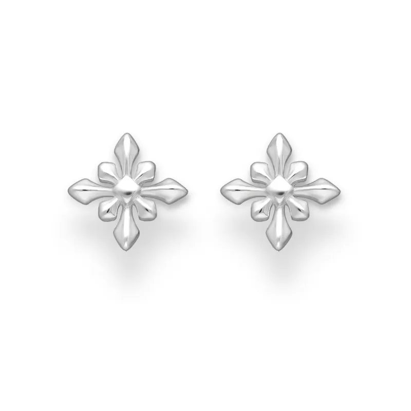 Sterling Silver Geometric Star Stud Earrings sold by Zulily
